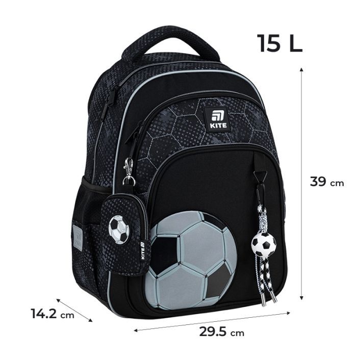 Рюкзак шкільний Kite Education 763M Football (K25-763M-2) зображення 2