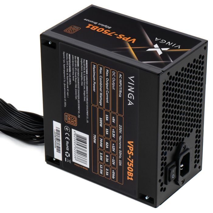 Блок питания Vinga 750W (VPS-750B1) изображение 4