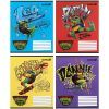 Тетрадь Kite Ninja Turtles, 12 листов, косая линия (NT25-235)