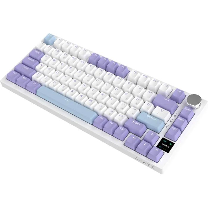 Клавиатура Ajazz AK820 Pro Gift Switch Purple RGB USB/Wireless/Bluetooth UA Purple (AK820PRO-G-PWB) изображение 6