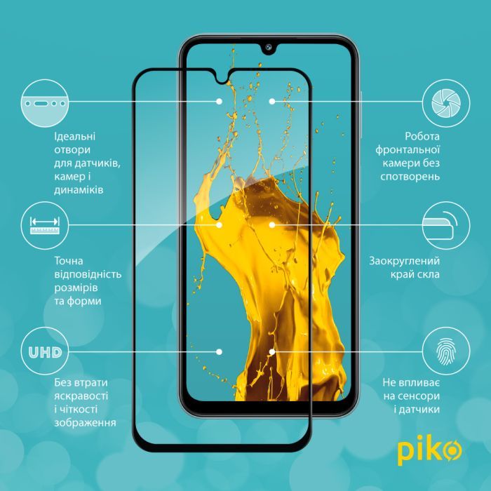 Скло захисне Piko Full Glue Samsung M34 5G Black (1283126575778) зображення 2