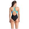 Купальник Arena Openings Swimsuit V Back Lb 008063-580 чорно-бірюзовий 38 (3468337415817) зображення 2