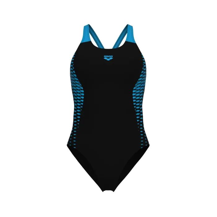 Купальник Arena Openings Swimsuit V Back Lb 008063-580 чорно-бірюзовий 44 (3468337415848) зображення 3