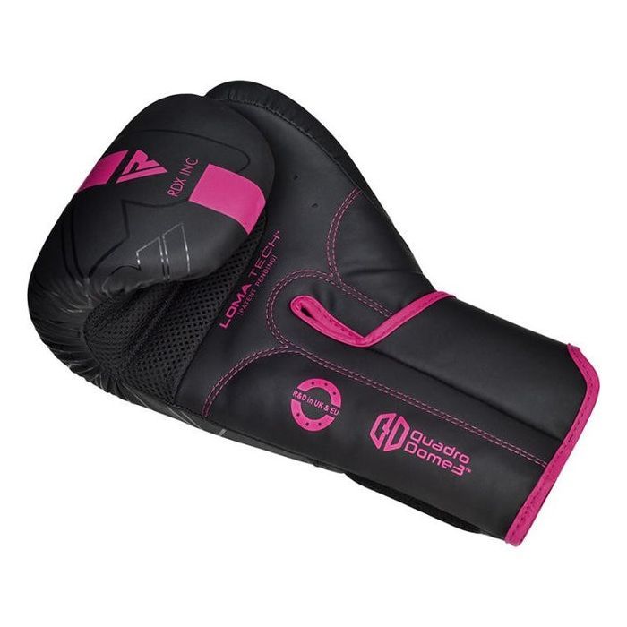 Боксерские перчатки RDX F6 Matte Pink 12 унцій (BGR-F6MP-12OZ) изображение 4
