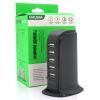 Зарядний пристрій iKAKU KSC-741 Desktop 5xUSB 5V 2.4A 12W Black (KSC-741-B)