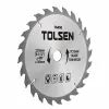 Диск пильний Tolsen з ТВС напайками по дереву 160х24Т*20мм (76425)
