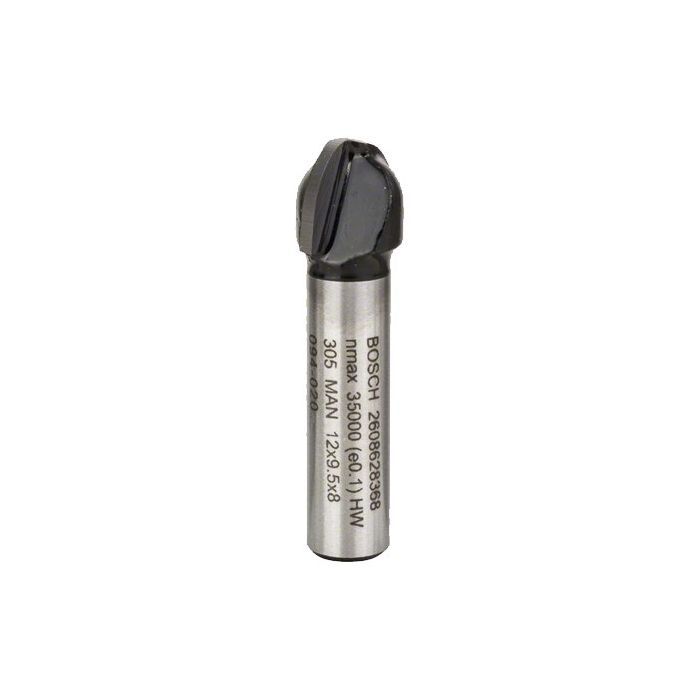 Фреза Bosch Professional галтельна, Std, S8, R6, D12, L9.2 (2.608.628.368) зображення 2