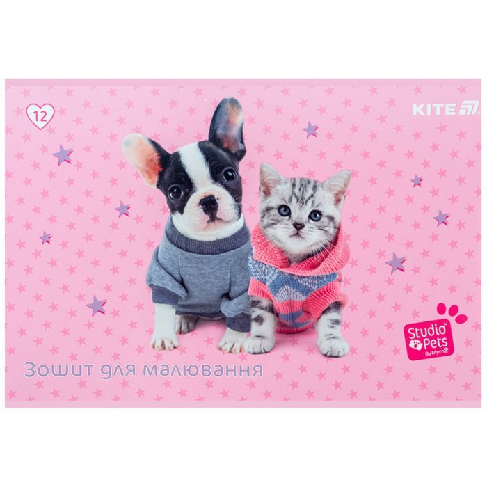Альбом для рисования Kite Studio Pets, 12 листов (SP25-241) изображение 7