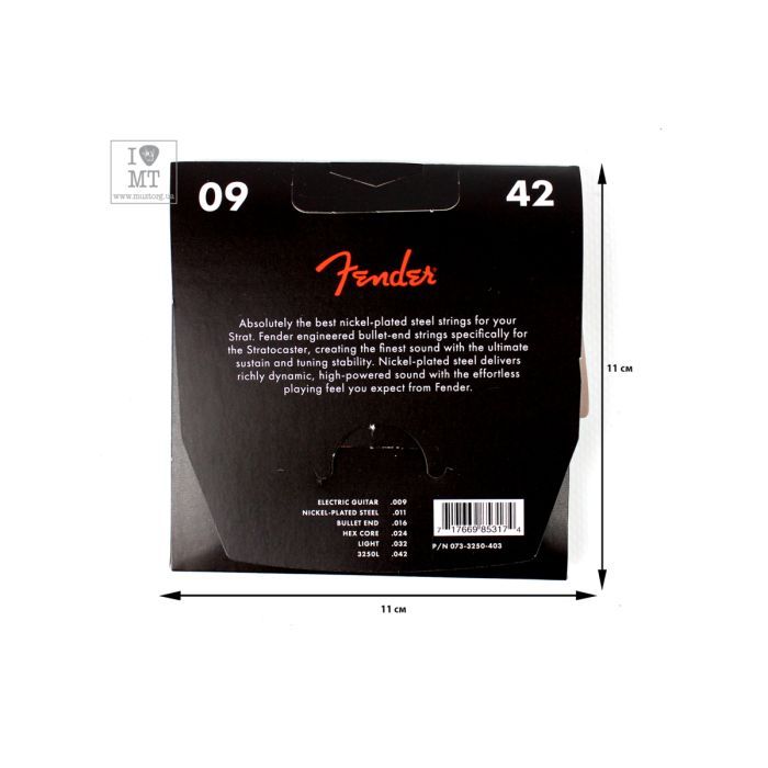 Струны для гитары Fender 3250L Super Bullets Nickel-Plated Guitar Strings (09-42) (A009841) изображение 2