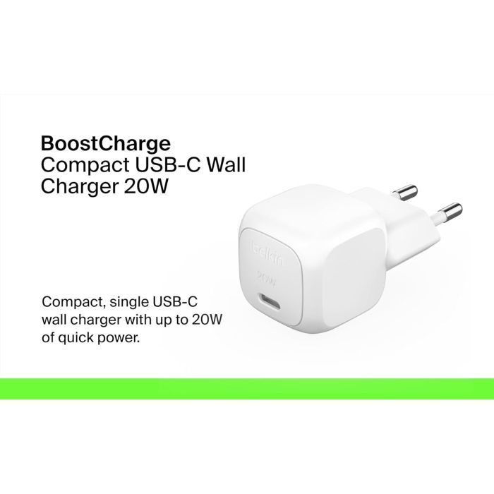 Зарядное устройство Belkin USB-C PD20W PPS white (WCA009KQWH) изображение 12