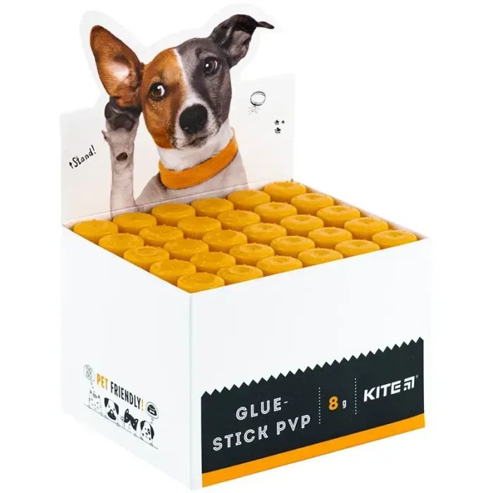 Клей Kite карандаш с индикатором PVP Kite Dogs, 8 г (K24-130) изображение 2