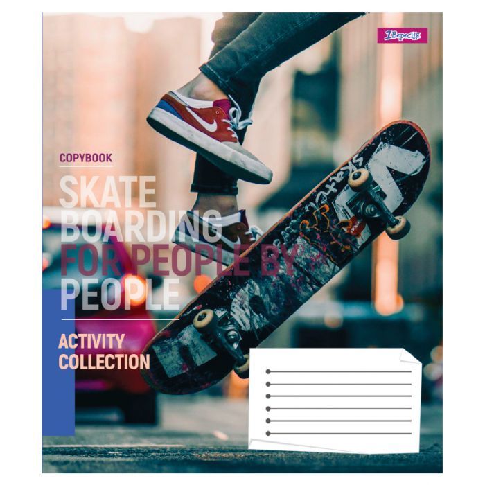 Зошит 1 вересня Skateboardingg А5 60 аркушів клітинка (768178) зображення 6