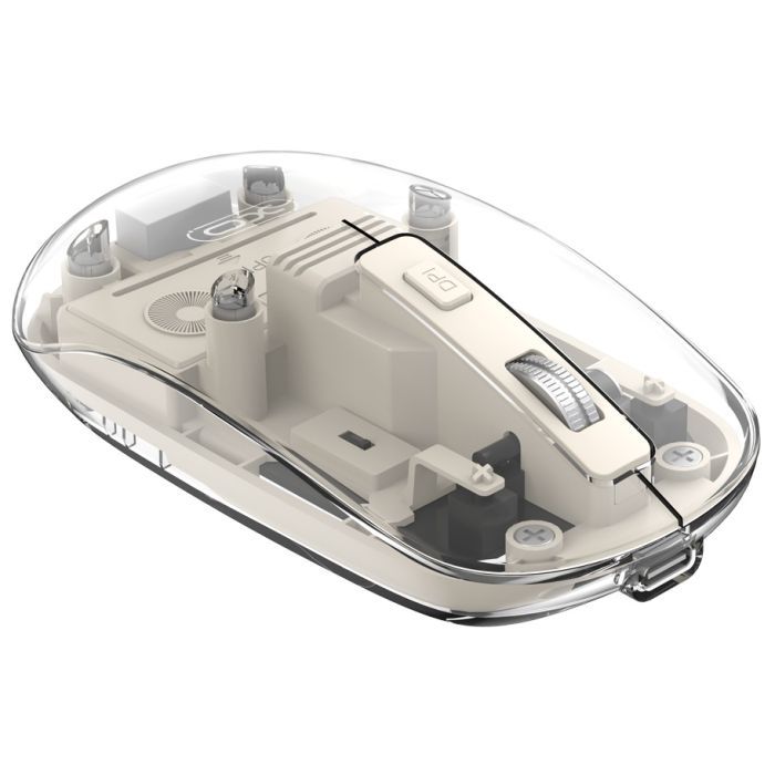 Мышка XO M12 Wireless Transparent/White (M12 White)