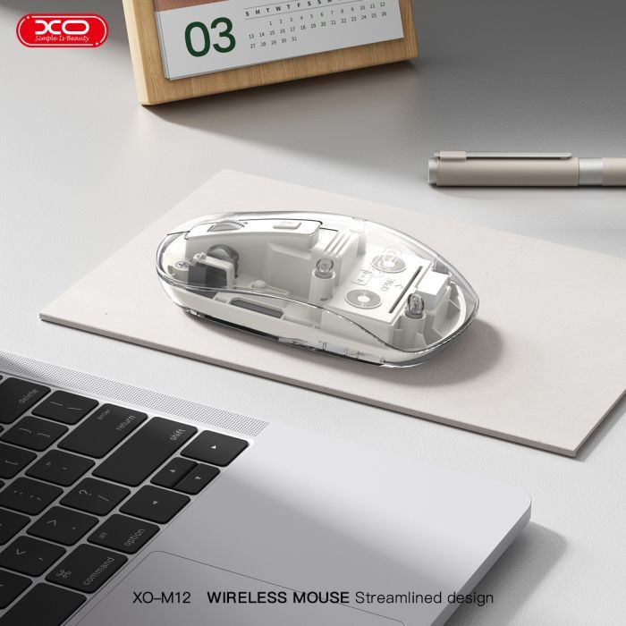 Мышка XO M12 Wireless Transparent/White (M12 White) изображение 4