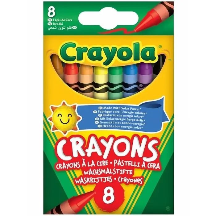Карандаши цветные Crayola воскові, 8 шт (52-3008)