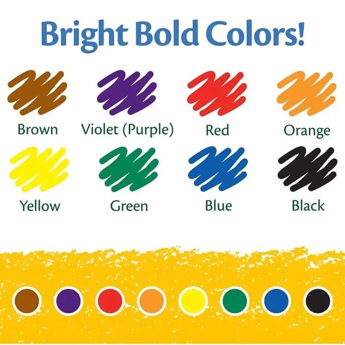 Карандаши цветные Crayola воскові, 8 шт (52-3008) изображение 3