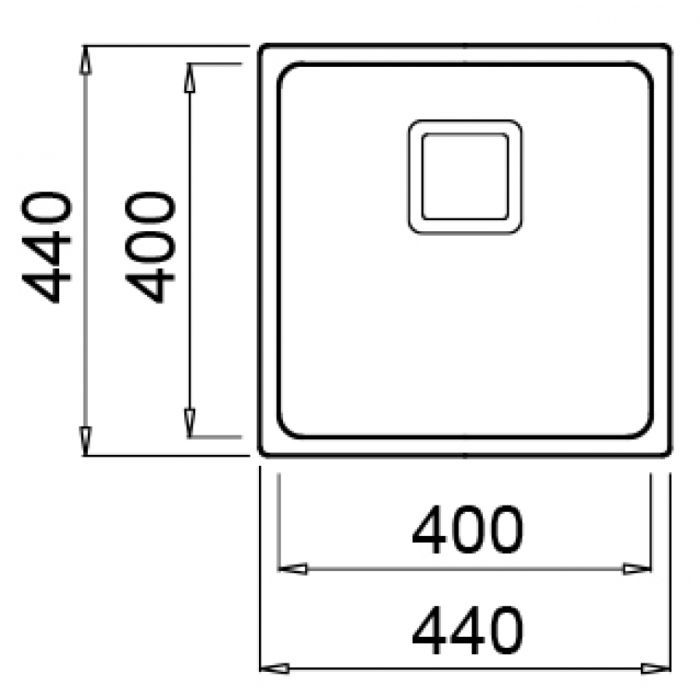 Мийка кухонна Elleci W-SQUARE 400 зображення 2