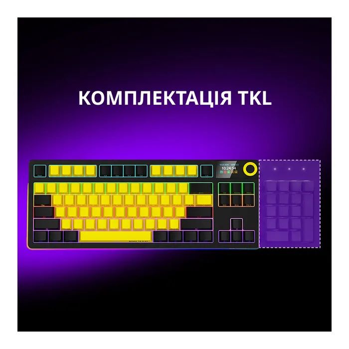 Клавиатура Lorgar KBP70TKLW Wireless TKL Mechanical Pro UA Black/Red (LRG-KBP70TKLW-BK-US) изображение 12