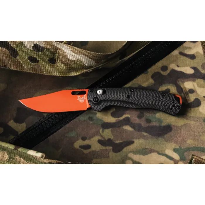Нож Benchmade Taggedout Orange Carbon Fiber (15535OR-01) изображение 7