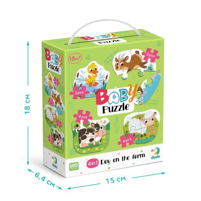 Пазл DoDo 4 в 1 Baby puzzle. День на фермі (300687) зображення 4