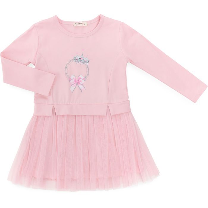 Платье детское Breeze с фатиновой юбкой (22135-116G-pink) > цены в Киеве и Украине Платье детское Breeze с фатиновой юбкой (22135-116G-pink)