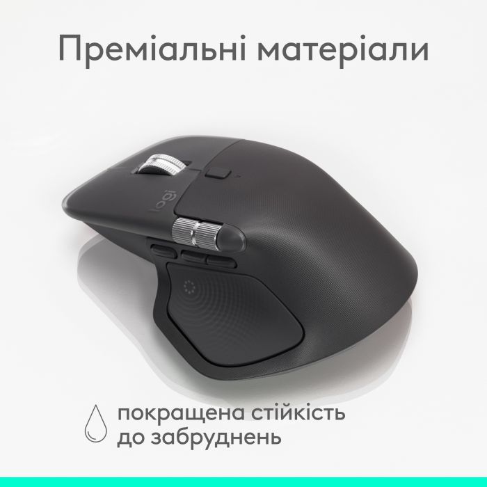 Мышка Logitech MX Master 4 for Business Wireless/Bluetooth Graphite (910-007617) изображение 3