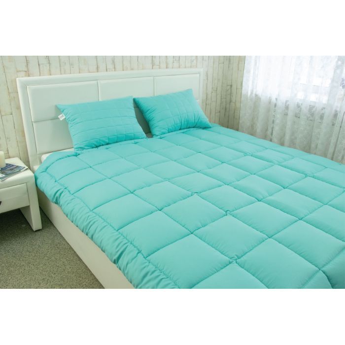 Одеяло Руно набор одеяло силиконовая зима Mint 140х205+1 подушка 50х70 (924.52_Mint) изображение 4