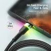 Дата кабель USB 2.0 AM to USB-C 1.0m 3A LED black Essager (EXCT-XCD01) изображение 4
