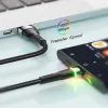 Дата кабель USB 2.0 AM to USB-C 1.0m 3A LED black Essager (EXCT-XCD01) изображение 6