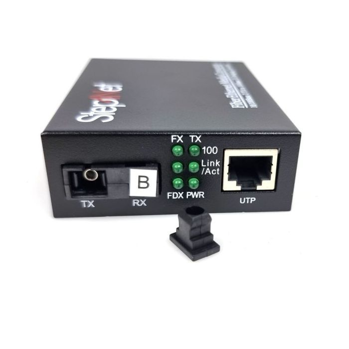 Медіаконвертер 10/100Base-TX to 100Base-FX, SM, 1310nm, SC/PC, 20км Step4Net (MC-R-0,1-1SM-1310nm-20-LFP) зображення 3