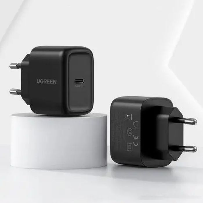 Зарядное устройство Ugreen USB-C PD25W + cable USB-C to USB-C 2.0m CD250 black (50581) изображение 10