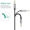 Кабель мультимедійний 3.5mm M to 3.5mm M 2.0m AV119 black Ugreen (10735) зображення 3