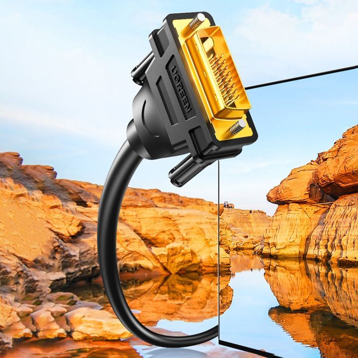 Кабель мультимедийный DVI M to DVI M 3.0m 24+1pin DV101 black Ugreen (11607) изображение 5