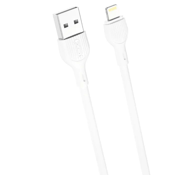 Дата кабель USB 2.0 AM to Lightning 2.0m 2.1A white XO (CB-200UL) > цены в Киеве и Украине Дата кабель USB 2.0 AM to Lightning 2.0m 2.1A white XO (CB-200UL)