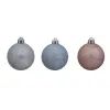 Елочная игрушка Chomik пластикові кульки комплект 6 шт, 6 см, блакитний, рожевий, сріблястий (5900779840577) изображение 2
