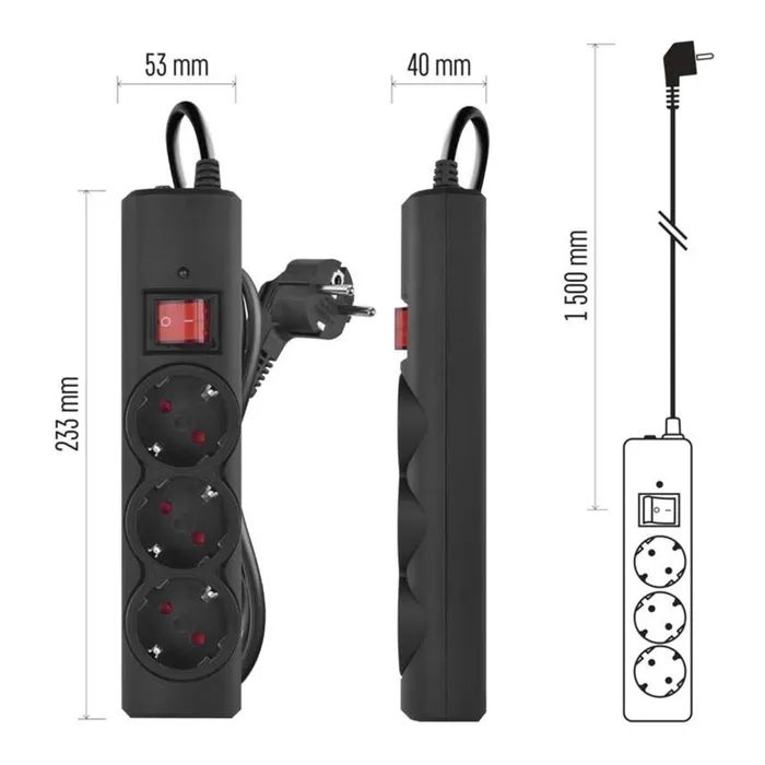 Мережевий подовжувач EMOS P54214 зображення 12