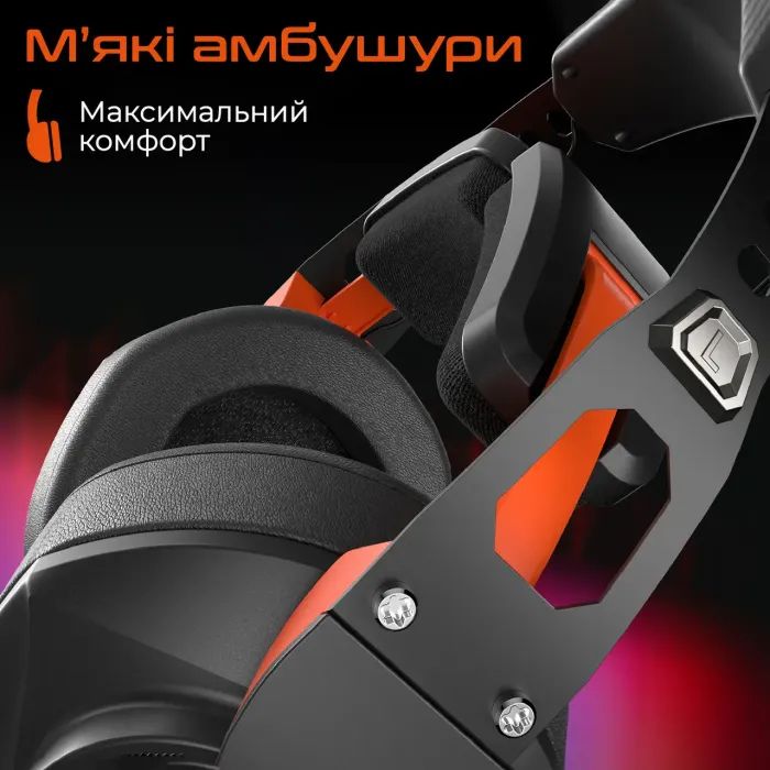 Наушники Meetion HP099 Black/Orange (MT-HP099-A) изображение 6