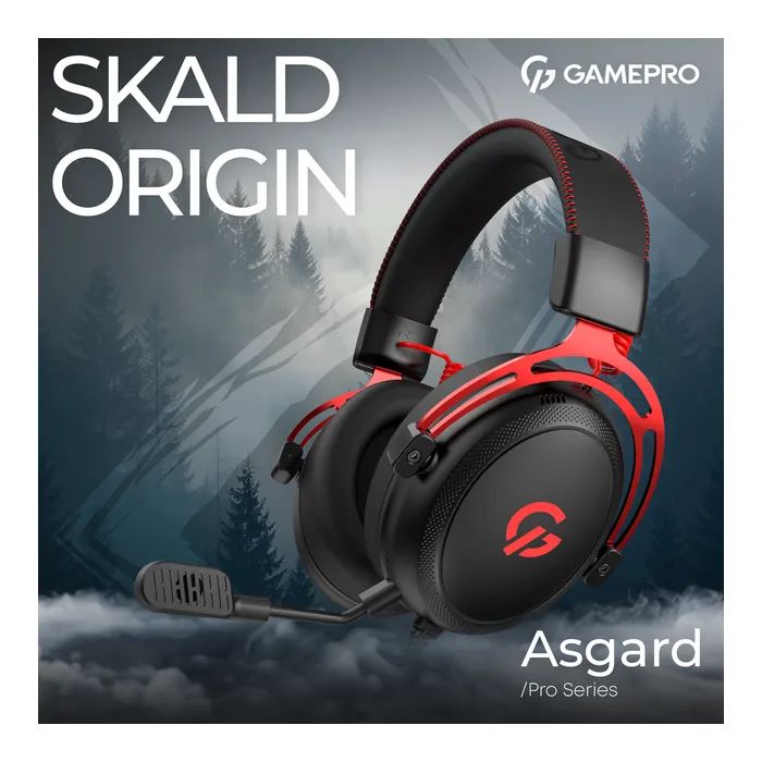 Наушники GamePro Asgard Skald Origin Black/Red (HS850BR) изображение 6