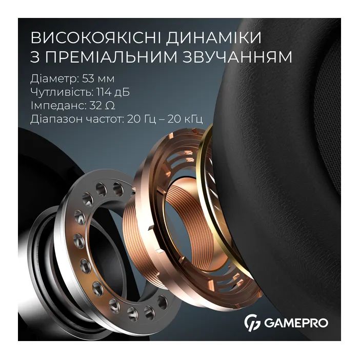 Наушники GamePro Asgard Skald Origin Black/Red (HS850BR) изображение 7