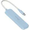Концентратор J5create USB-C to 4xUSB-A 3.2 10Gbps cyan (JCH341EC-N) зображення 2