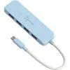 Концентратор J5create USB-C to 4xUSB-A 3.2 10Gbps cyan (JCH341EC-N) зображення 3