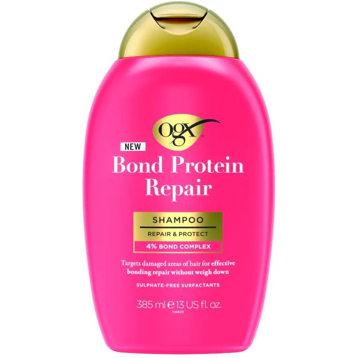 Шампунь OGX Bond Protein Repair Восстанавливающий с протеинами 385 мл (3574661818450)