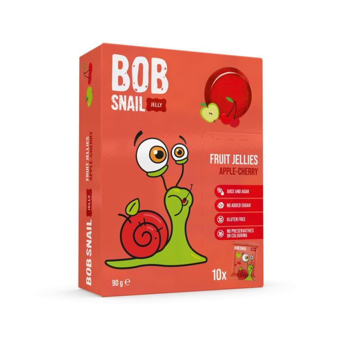 Мармелад Bob Snail Яблоко-вишня 90 г (4820219346685)