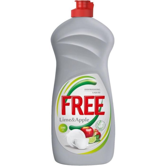 Средство для ручного мытья посуды Free Лайм и яблоко 500 мл (4820196010579)