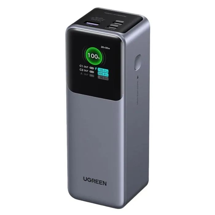Батарея універсальна Ugreen 25000 mAh 200W Fast Charging Space Gray (U_35525B)