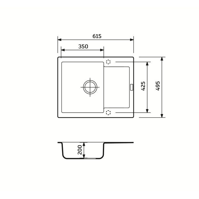 Мийка кухонна Adamant Minimal сірий + змішувач (1824296912304) зображення 6