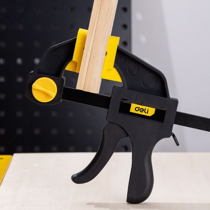 Струбцина Deli швидкозатискна 18 см (EDL110118) зображення 4