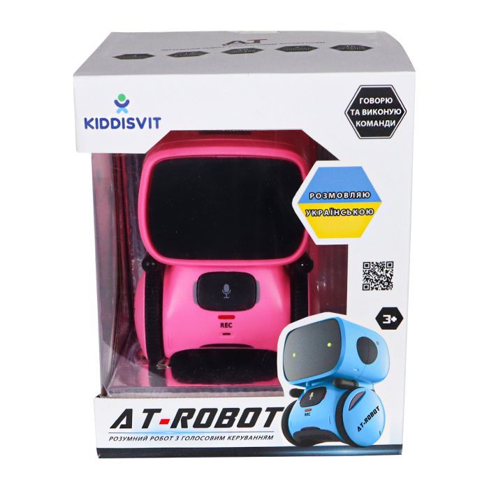Интерактивная игрушка AT-Robot робот с голосовым управлением розовый, украинский (AT001-04-UKR) изображение 10