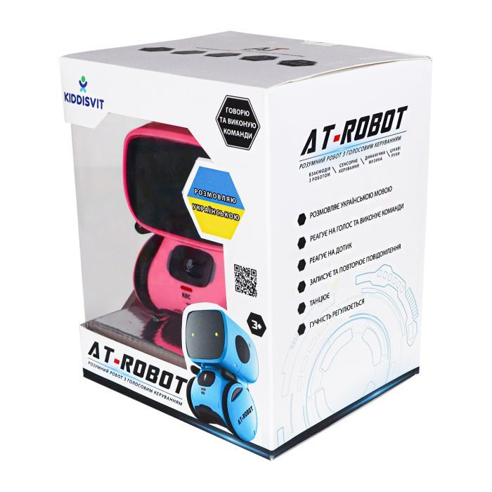 Интерактивная игрушка AT-Robot робот с голосовым управлением розовый, украинский (AT001-04-UKR) изображение 11