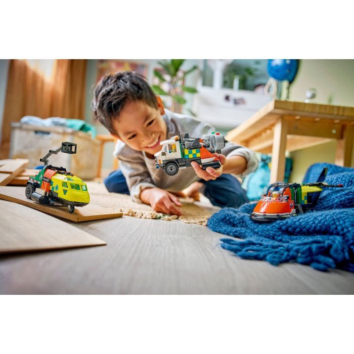 Конструктор LEGO City Ремикс самолета, грузовика и судна на воздушной подушке (60505-) изображение 10
